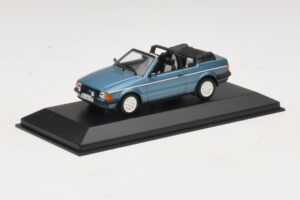 Ford Escort Mk3 Cabriolet Blau Metallic Minichamps 1:43 400085030 Metall – Bild 2 von 4