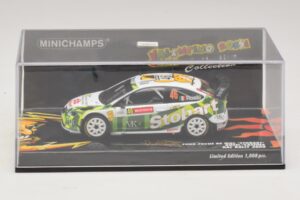 Ford Focus RS WRC #46 V. Rossi / C. Cassina RAC Rally 2008 Minichamps 1:43 400088146 Metall – Bild 4 von 5