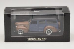 Ford V8 De Luxe Woody Station Wagon Braun Blau Minichamps 1:43 400082112 Metall – Bild 4 von 4