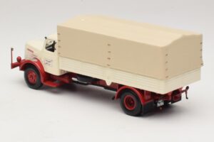 Henschel HS 140 Pritschenwagen Weiss Rot Minichamps 1:43 439171020 Metall – Bild 5 von 6