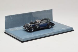 Horch 853 A Sport Cabriolet Schwarz Blau Minichamps 1:43 436012036 Metall – Bild 2 von 5