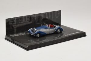 Horch 855 Special Roadster Silber Blau Minichamps 1:43 436014202 Metall – Bild 2 von 5