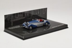 Horch 855 Special Roadster Silberblau Ohne Außenkarton Minichamps 1:43 436014202-O1 Metall – Bild 2 von 4