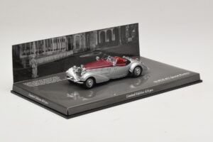 Horch 855 Spezial Roadster Silber Rot Minichamps 1:43 436014206 Metall – Bild 2 von 5