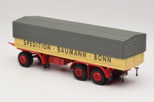 Kassbohrer Pritschenanhänger Baumann Bonn Minichamps 1:43 439161097 Metall – Bild 5 von 6