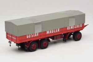 Kassbohrer Pritschenanhänger Mauler Remscheid Minichamps 1:43 439161099 Metall – Bild 2 von 6