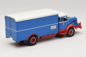 Krupp Titan Kofferwagen Blau Rot Minichamps 1:43 439069040 Metall – Bild 2 von 6