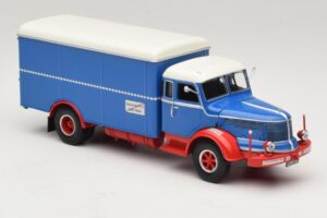 Krupp Titan Kofferwagen Blau Rot Minichamps 1:43 439069040 Metall – Bild 4 von 6