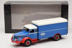 Krupp Titan Kofferwagen Blau Rot Minichamps 1:43 439069040 Metall – Bild 6 von 6