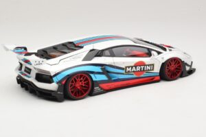 Lamborghini Aventador LB Works Martini Livery AUTOart 1:18 79185 Komposit – Bild 3 von 8