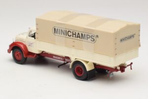 Magirus-Deutz S 7500 Jupiter Pritschenwagen Weiss Rot Minichamps 1:43 439141022 Metall – Bild 5 von 6