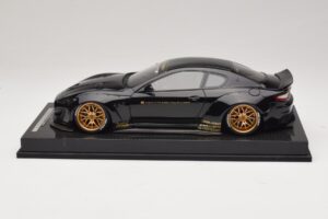Maserati GranTurismo Liberty Walk Schwarz mit Goldenen Felgen AB Models 1:18 MAS-LB08-C Resin – Bild 3 von 7