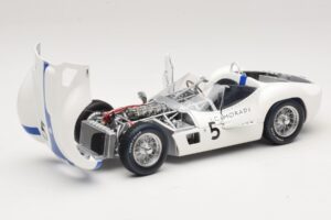 Maserati Tipo 61 #5 S. Moss / D. Gurney Camoradi ADAC 1000km Nurburgring Winner 1960 Minichamps 1:18 100601205 Metall – Bild 2 von 8