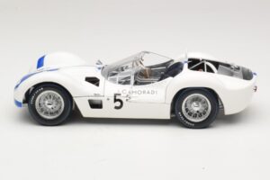 Maserati Tipo 61 #5 S. Moss / D. Gurney Camoradi ADAC 1000km Nurburgring Winner 1960 Minichamps 1:18 100601205 Metall – Bild 4 von 8