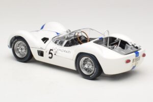 Maserati Tipo 61 #5 S. Moss / D. Gurney Camoradi ADAC 1000km Nurburgring Winner 1960 Minichamps 1:18 100601205 Metall – Bild 7 von 8