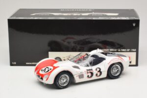 Maserati Tipo 61 #53 B. Krause Los Angeles Times Grand Prix Winner 1960 Minichamps 1:18 100601253 Metall – Bild 8 von 8