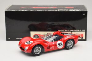 Maserati Tipo 61 #98 C. Shelby Times Mirror Grand Prix for Sportscars 1960 Minichamps 1:18 100601298 Metall – Bild 8 von 8