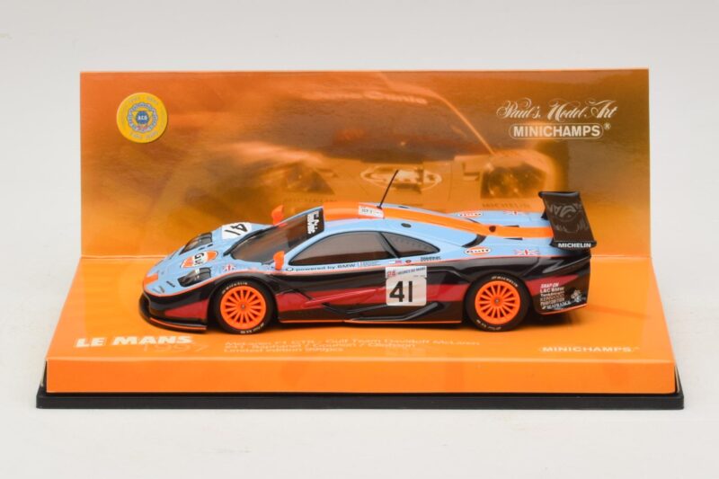 McLaren F1 GTR Gulf Team Davidoff #41 P-H. Raphanel / J-M. Gounon FIA GT Championship 1997 Minichamps 1:43 533174341 Metall