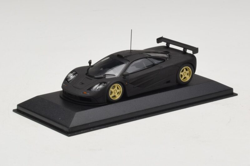 McLaren F1 GTR Prototype Mattschwarz Mit Goldenen Felgen Minichamps 1:43 McLaren F1 GTR Prototype Mattschwarz Mit Goldenen Felgen Minichamps 1:43 MCLAREN008 Metall