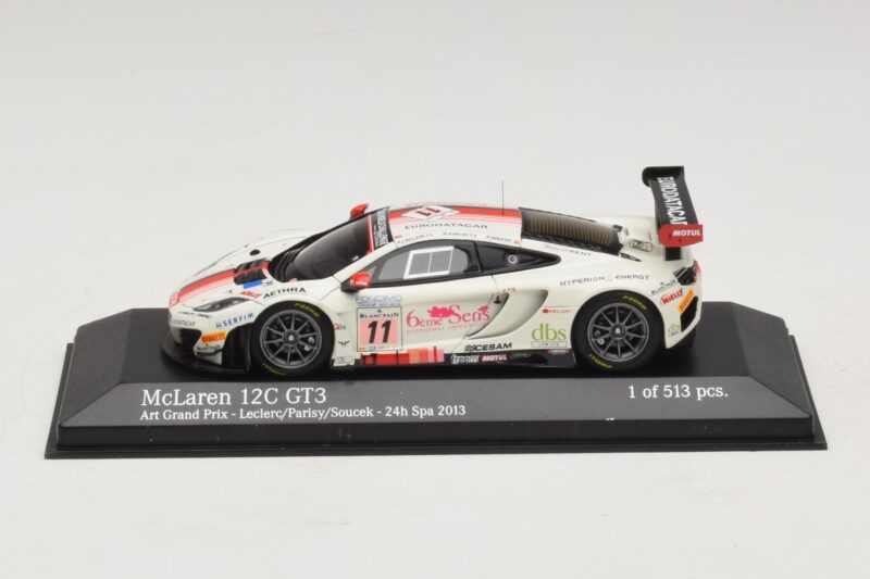 McLaren MP4-12C GT3 #11 Art Grand Prix Leclerc / Parisy 24 Hours of Spa 2013 Minichamps 1:43 McLaren MP4-12C GT3 #11 Art Grand Prix Leclerc / Parisy 24 Hours of Spa 2013 Minichamps 1:43 437131311 Metall