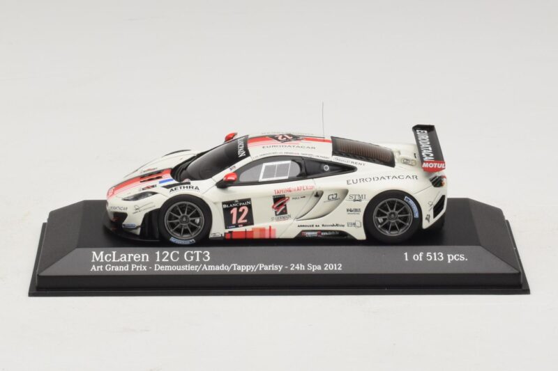 McLaren MP4-12C GT3 #12 Art Grand Prix Demoustier / Amado 24 Hours of Spa 2012 Minichamps 1:43 437121312 Metall
