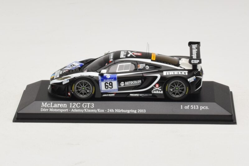 McLaren MP4-12C GT3 #69 Dorr Motorsport Adams / Klasen 24 Hours of Nurburgring 2014 Minichamps 1:43 McLaren MP4-12C GT3 #69 Dorr Motorsport Adams / Klasen 24 Hours of Nurburgring 2014 Minichamps 1:43 437131399 Metall