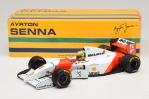 McLaren MP4/8 Ford #8 A. Senna Winner European GP 1993 Minichamps 1:18 540931818 Metall – Bild 2 von 7