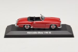 Mercedes 190 SL Rot Maxichamps 1:43 940033131-O Metall