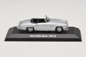 Mercedes 190 SL W121 Silber Maxichamps 1:43 940033130 Metall