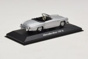 Mercedes 190 SL W121 Silber Maxichamps 1:43 940033130 Metall – Bild 2 von 4