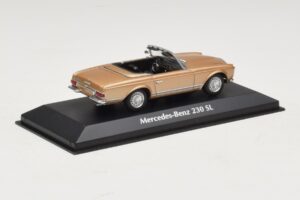 Mercedes 230 SL W113 Gold Metallic Maxichamps 1:43 940032230 Metall – Bild 2 von 4