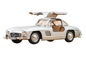 Mercedes 300 SL W198 Gullwing Silber Norev 1:18 183857 Metall – Bild 5 von 5