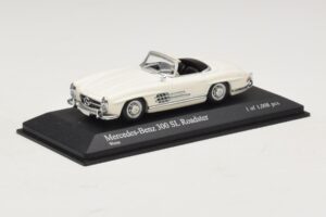 Mercedes 300 SL W198 Roadster Weiss Minichamps 1:43 400039034 Metall – Bild 2 von 4