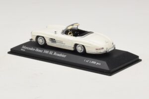 Mercedes 300 SL W198 Roadster Weiss Minichamps 1:43 400039034 Metall – Bild 3 von 4