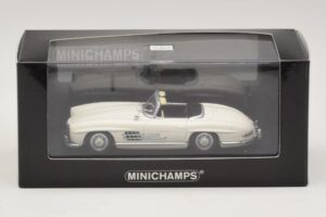 Mercedes 300 SL W198 Roadster Weiss Minichamps 1:43 400039034 Metall – Bild 4 von 4