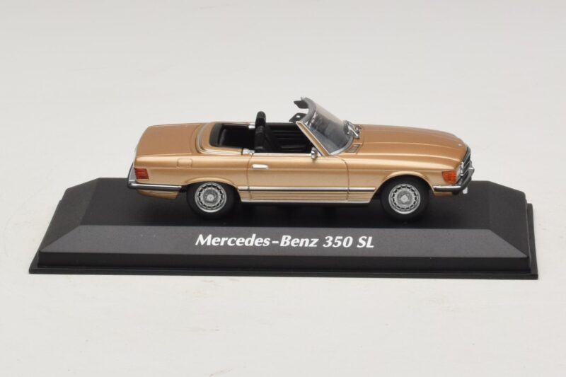 Mercedes 350 SL R107 Gold Maxichamps 1:43 Mercedes 350 SL R107 Gold Maxichamps 1:43 940033431 Metall