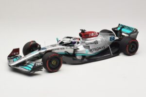 Mercedes AMG Petronas W13 E Performance #63 G. Russell Spanish GP 2022 Minichamps 1:18 Mercedes AMG Petronas W13 E Performance #63 G. Russell Spanish GP 2022 Minichamps 1:18 110220063 Metall