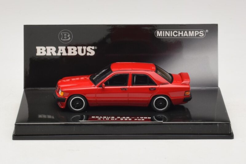 Mercedes Brabus 3.6S 190E W201 Rot Minichamps 1:43 Mercedes Brabus 3.6S 190E W201 Rot Minichamps 1:43 437032600 Metall