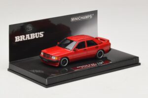 Mercedes Brabus 3.6S 190E W201 Rot Minichamps 1:43 437032600 Metall – Bild 2 von 5