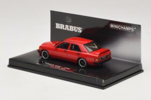 Mercedes Brabus 3.6S 190E W201 Rot Minichamps 1:43 437032600 Metall – Bild 3 von 5