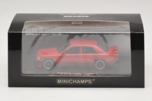 Mercedes Brabus 3.6S 190E W201 Rot Minichamps 1:43 437032600 Metall – Bild 5 von 5