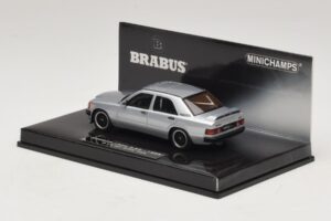 Mercedes Brabus 3.6S 190E W201 Silber Minichamps 1:43 437032604 Metall – Bild 3 von 5