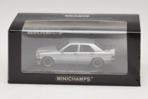 Mercedes Brabus 3.6S 190E W201 Silber Minichamps 1:43 437032604 Metall – Bild 5 von 5
