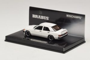 Mercedes Brabus 3.6S 190E W201 Weiss Minichamps 1:43 437032602 Metall – Bild 3 von 5