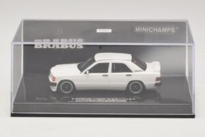 Mercedes Brabus 3.6S 190E W201 Weiss Minichamps 1:43 437032602 Metall – Bild 4 von 5