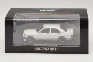 Mercedes Brabus 3.6S 190E W201 Weiss Minichamps 1:43 437032602 Metall – Bild 5 von 5