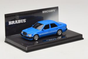 Mercedes Brabus 6.5 500E W124 Blau Minichamps 1:43 437032502 Metall – Bild 2 von 5