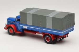 Mercedes L 315 Pritschenwagen Blau Rot Minichamps 1:43 439034420 Metall – Bild 5 von 6