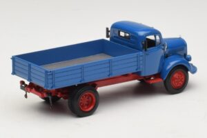 Mercedes L 3500 Kipper Blau Rot Minichamps 1:43 439350004 Metall – Bild 2 von 6