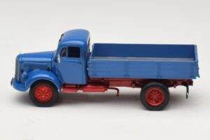 Mercedes L 3500 Kipper Blau Rot Minichamps 1:43 439350004 Metall – Bild 3 von 6